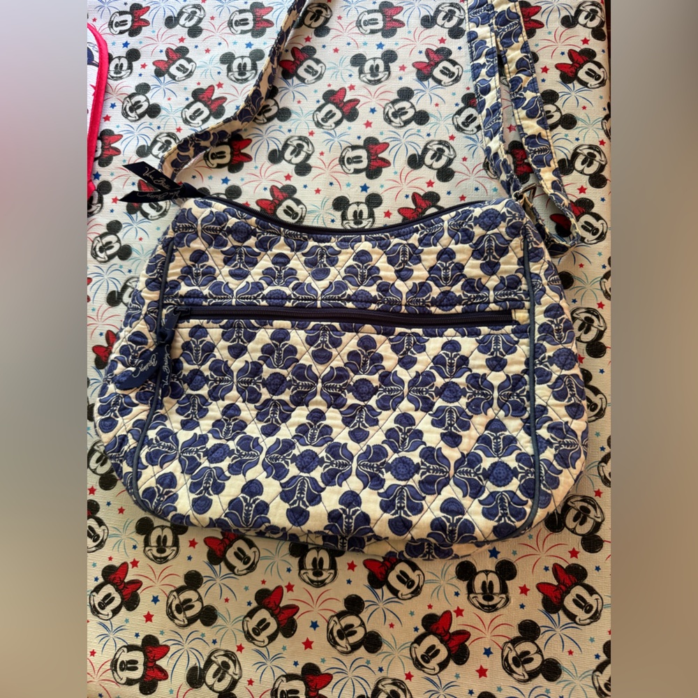 Vera Bradley Blue and White Crossbody Bag